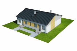 projekt domu nostrzyk dm 6639,parterowyy, jednorodzinny, dwulokalowy, nowoczesny, bez garazu, bez podpiwniczenia model